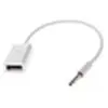 Image de Microconnect audusbfw 3.5mm usb a blanc adaptateur et connecteur de câbles