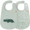 Image de Bavoir velcro bébé Done by Deer Croco (x2) Vert TU 1323823