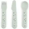 Image de Couverts Foodie couverts bébé Done by Deer Happy dots (x3) Vert TU 1236523
