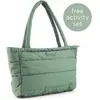 Image de Sac à langer fourre-tout matelassé bébé Done by Deer Vert TU 7043993