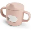 Image de Tasse à bec à 2 anses en silicone bébé Done by Deer Tiny farm Rose 120 ml 1469601