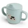 Image de Tasse à bec à 2 anses en silicone bébé Done by Deer Tiny farm Bleu 120 ml 1469612