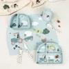 Image de Bol à compartiments Done by Deer Stick&Stay Tiny Farm Bleu 15x11x4 cm 1869632