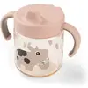 Image de Tasse à bec à 2 anses bébé Done by Deer Tiny farm Rose 260 ml 1466601