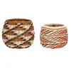 Image de Panier de rangement Hubsch Interior Evoke (x2) Beige 12x13/13x10 cm 511109