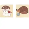 Image de Puzzle en bois Fabelab Mushroom & Hedgehog (x2) Multicolore TU 2006238481-Multi Colours