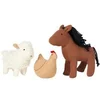 Image de Peluche Fabelab Farm Animals Multicolore TU 2006239240-Multi Colours