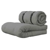 Image de Matelas futon et pouf 2 en 1 BUCKLE-UP gris 70x200