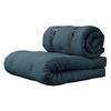 Image de Matelas futon et pouf 2 en 1 BUCKLE-UP bleu 70x200