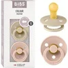 Image de Lot de 2 sucettes - Latex de caoutchouc naturel - Taille 1 0-6 mois Vanille/Blush