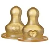 Image de Sucette BIBS Embout rond Latex Caoutchouc Naturel Fast Flow Lot de 2 Beige