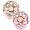Image de Sucettes bébé BIBS Liberty Boheme Blossom Mix T2 Caoutchouc naturel - Lot de 2 - Rose pastel