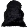 Image de Tapis de décoration peau d'agneau artificielle House Nordic Noir 50x85x6,5 cm 3981131