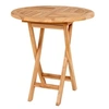 Image de Table de jardin en teck OVIEDO Ø 70 cm