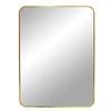 Image de Miroir rectangulaire avec cadre en aluminium cuivré 50 x 70 cm