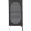 Image de Armoire avec porte en verre ondulé House Nordic Adelaide Noir 50x35x110 cm 3001210