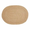 Image de Tapis oval en jute naturel 140 x 200 cm