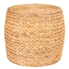 Image de Table d'appoint ronde avec rangement en jacinthe d'eau Ø 43 x 34 cm