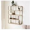 Image de Etagère murale 5 niveaux 48x18x64 cm en métal beige