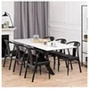 Image de Table a manger fixe sans tiroir hellin en metal 6 personnes 200 x 100 cm