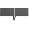 Image de VFM-DAD/4 - Kit de montage - bras réglable - pour 2 écrans LCD ou un écran LCD et un ordinateur portable / tablette - aluminium, acier - noir mat -