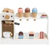 Image de Marchande Enfant en Bois , Machines à Glace & à Café avec Accessoires