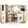 Image de Cuisine Enfant Bois - Cuisinière Interactive, Eclairage LED, Cafetière et Accessoires
