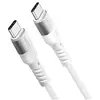 Image de Câble USB-C vers USB-C 2M Connectiques renforcées Puissance 100W Blanc