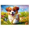 Image de Puzzle 500 pièces : Chiot Heureux