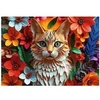 Image de Puzzle 40e anniversaire paper art 3d chat 1000 pieces -