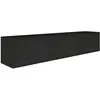 Image de Selsey Meuble TV Suspendu Bois 150 cm Design Minimaliste Contemporain Extension 3 Abattants Finition Raffinée et Chaleureuse Système Push-to-Open Idéal Intérieur Moderne, Noir en occasion ou reconditionné
