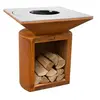 Image de Brasero G2 Corten plaque acier carbone -