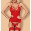 Image de Guêpière Kalicia - Rouge rouge S/M