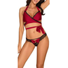 Image de Ensemble Sensuelia 2 Pièces - Noir et Rouge L/XL