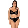 Image de Obsessive Ensemble Soutien-gorge push-up et Culotte - Noir L/XL