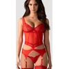 Image de Obsessive Cupide Desir corset et string Rouge S/M