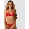 Image de Obsessive Matildea - Ensemble lingerie ouverte rouge S/M