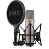 Image de RØDE NT1 5ème Génération Microphone à condensateur de Studio à Grand diaphragme avec Sorties XLR et USB, Support Antichoc et Filtre Anti-Pop pour la, l'enregistrement Vocal et Le podcasting (Argent) en occasion ou reconditionné
