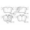 Image de Jeu De Plaquettes De Frein, Frein À Disque 22141 00 554 00 Breck Breck 221410055400 Jaguar;Land Rover;Polestar;Volvo