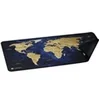 Image de Tapis de souris XXL - - Carte du monde - 800x400mm - Imperméable - Gris/Noir