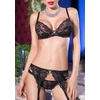 Image de Ensemble dentelle noir noir L