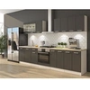 Image de Cuisine complete avec meuble four et plan de travail inclus L 300 cm - Gris mat
