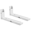 Image de Support universel pour micro-ondes avec bras télescopiques jusqu'à 30kg blanc