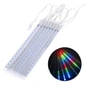 Image de MCE411 Lumières solaires à Led 2.4m, 144 LEDs, batterie Li 800mAh, glaçons tombants