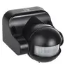 Image de Détecteur de mouvement PIR, infrarouge MCE358 B, IP44, noir, portée 12m, charge max. 800/1200W