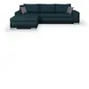 Image de Canape angle fixe en.casa 5 places en polyester bleu 188 x 289 x 88 cm