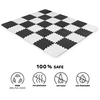 Image de LUNO, Tapis en mousse 1er age, Puzzle bébé, Noir et blanc