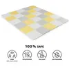 Image de LUNO, Tapis en mousse 1er age, Puzzle d'eveil bébé, Jaune