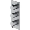 Image de Omnires Y1238/KRONI Y Robinet thermostatique de Douche et de Bain, 3 Sorties, encastré (élément extérieur), Nickel en occasion ou reconditionné
