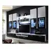 Image de Meuble tv mural design "lyra" 300cm noir & blanc